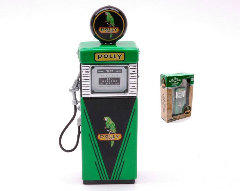 MODELLINO IN SCALA COMPATIBILE CON GAS PUMP WAYNE 505 POLLY GAS VINTAGE GAS PUMPS SERIES 13 1951 1:18 GREENLIGHT GREEN14130B