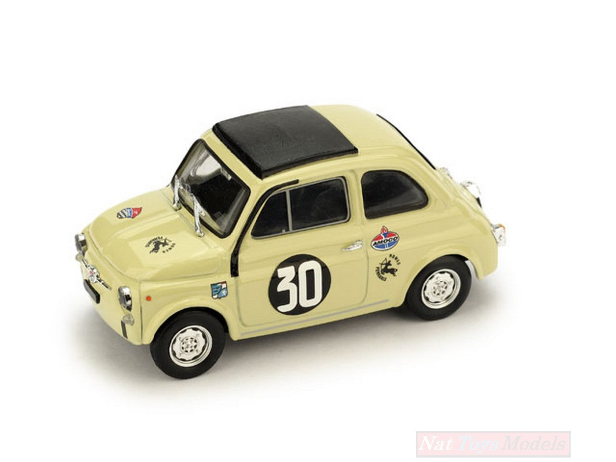 SCALE MODEL COMPATIBLE WITH GIANNINI 500 TV N.30 MONZA TANK CUP 1966 M.ZANETTI CAMP.D ITALIA 1:43 BRUMM BM0477