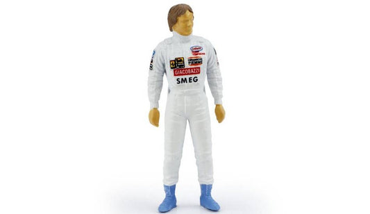 MODELLINO IN SCALA COMPATIBILE CON GILLES VILLENEUVE 1981 DIPINTO A MANO 1:43 BRUMM BMF022