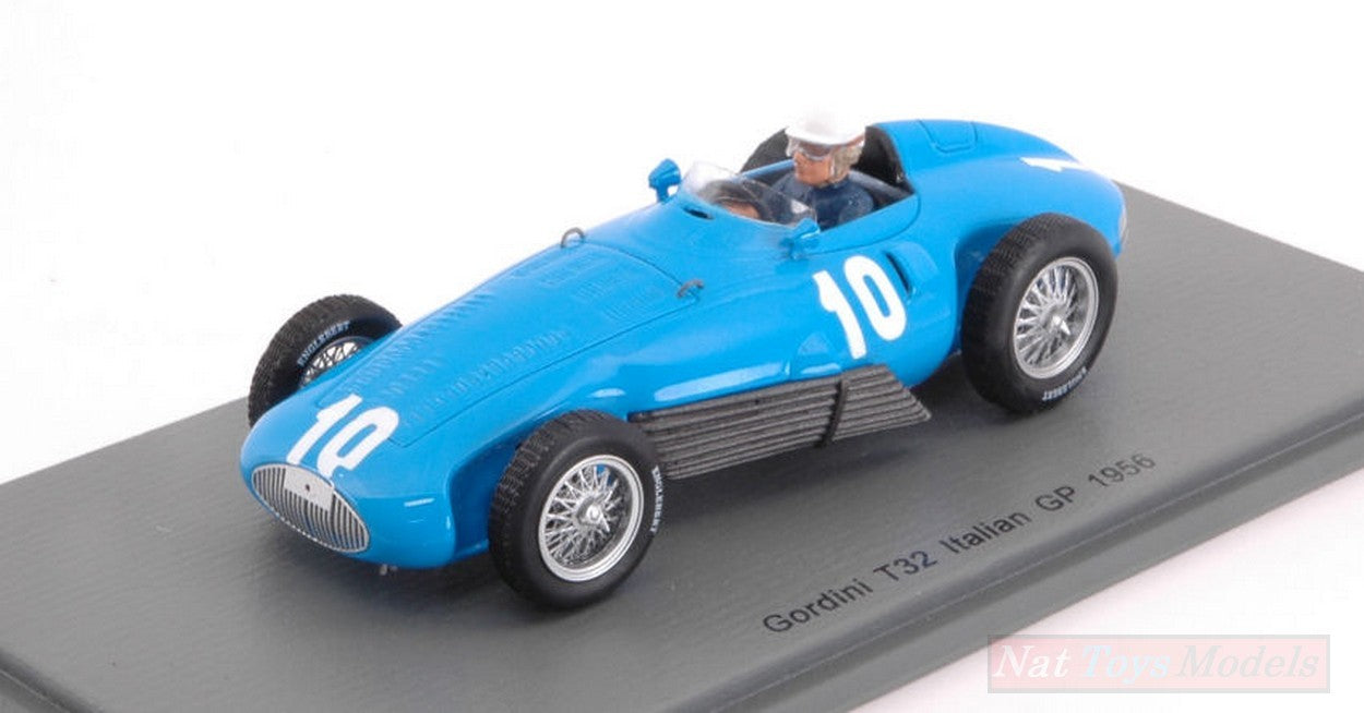 MODELLINO IN SCALA COMPATIBILE CON GORDINI T32 R.MANZON 1956 N.10 DNF ITALY GP 1:43 SPARK MODEL S5315