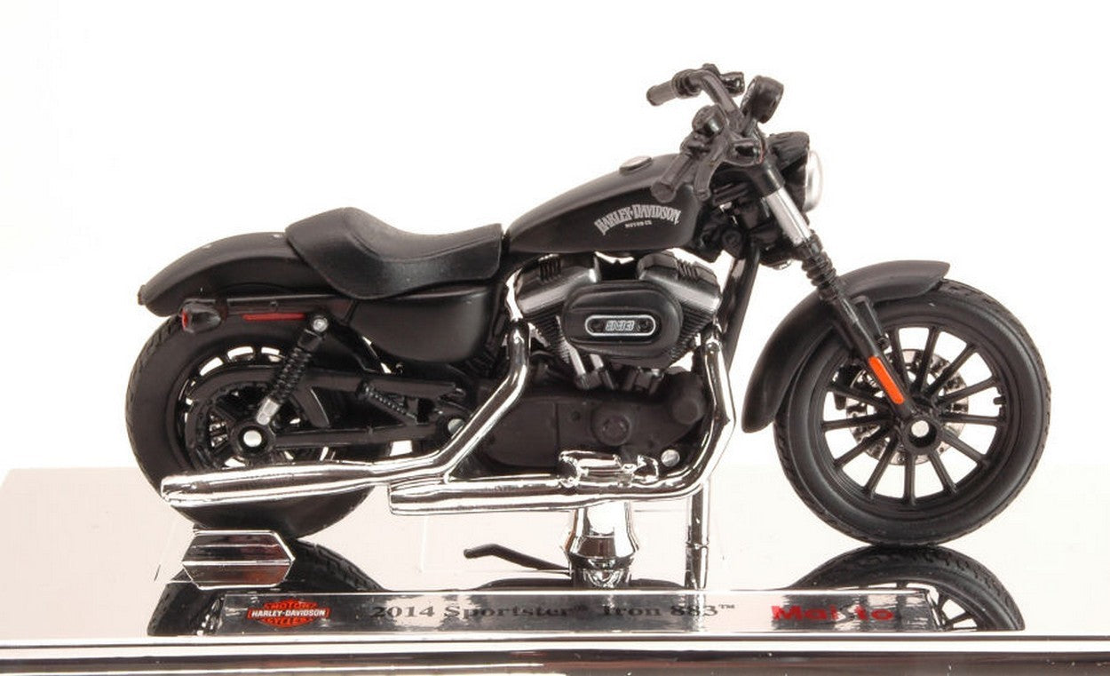 SCALE MODEL COMPATIBLE WITH HARLEY DAVIDSON 2014 SPORTSTER IRON 883 1:18 MAISTO MI14075