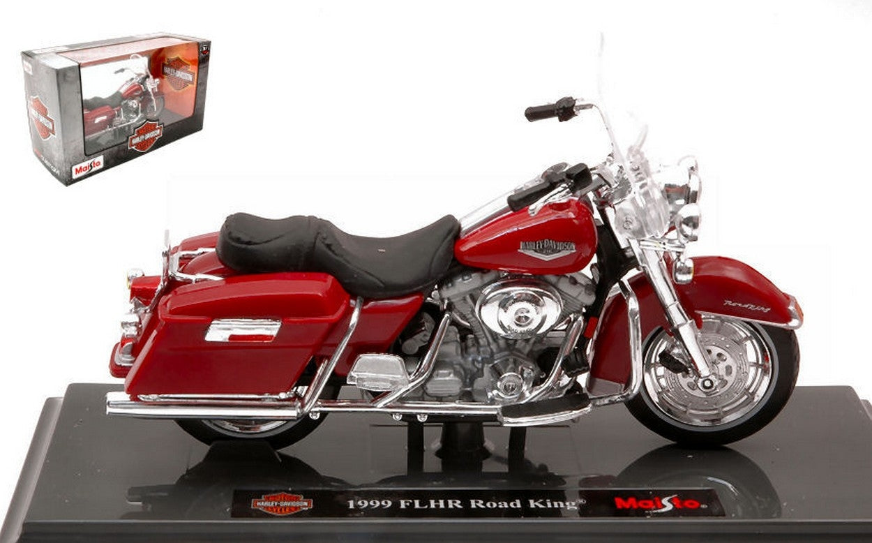 SCALE MODEL COMPATIBLE WITH HARLEY DAVIDSON FLHR ROAD KING 1999 RED 1:18 MAISTO MI20111