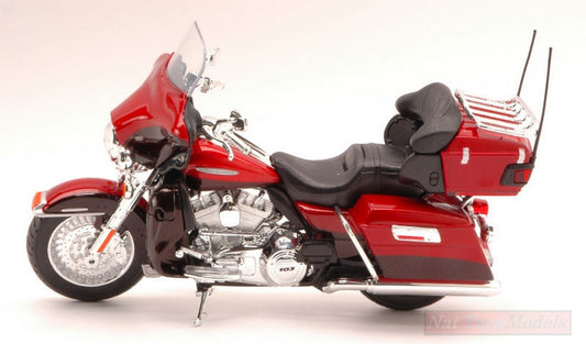 SCALE MODEL COMPATIBLE WITH HARLEY DAVIDSON FLHTK ELECTRA GLIDE ULTRA LIMITED 2013 RED 1:12 MAISTO MI32323R