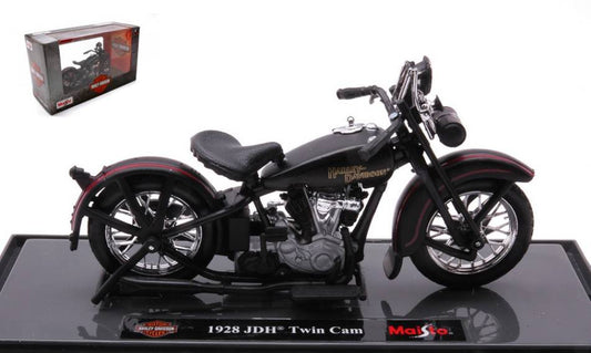 SCALE MODEL COMPATIBLE WITH HARLEY DAVIDSON JDH TWIN CAM 1928 BLACK 1:18 MAISTO MI21913