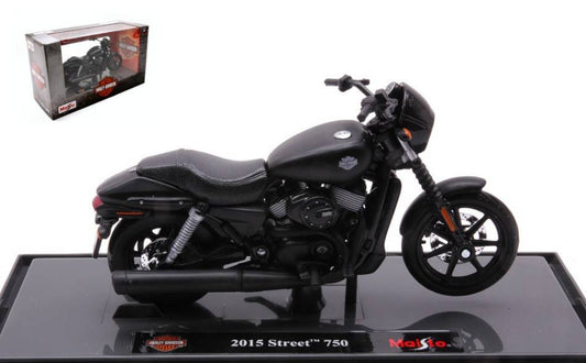 SCALE MODEL COMPATIBLE WITH HARLEY DAVIDSON STREET 750 2015 MATT BLACK 1:18 MAISTO MI16946