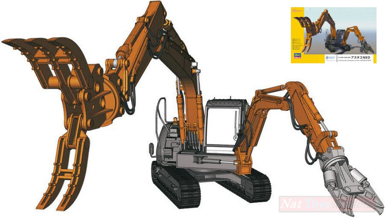 SCALE MODEL COMPATIBLE WITH HITACHI DUOPLE ARM WORKING KIT 1:35 HASEGAWA HGSSW04