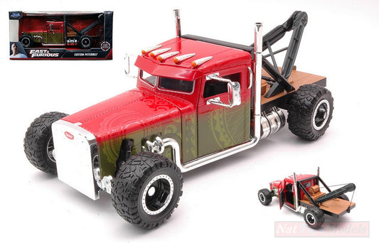 MODELLINO IN SCALA COMPATIBILE CON HOBBS & SHAW CUSTOM PETERBILT TRUCK 1:24 JADA TOYS JADA32089