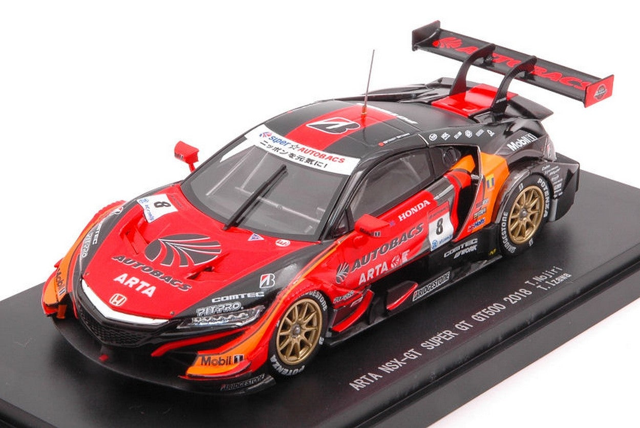 SCALE MODEL COMPATIBLE WITH HONDA ARTA NSX GT N.8 3rd SUPER GT500 2018 T.NOJIRI-T.IZAWA 1:43 EBBRO EB45629