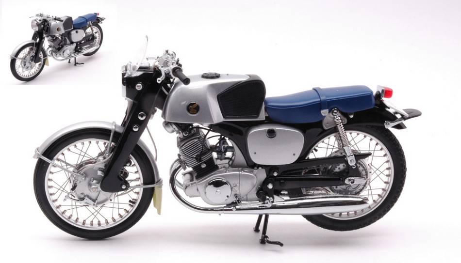 SCALE MODEL COMPATIBLE WITH HONDA CB92 BLACK 1:10 EBBRO EB10024 DIE CAST