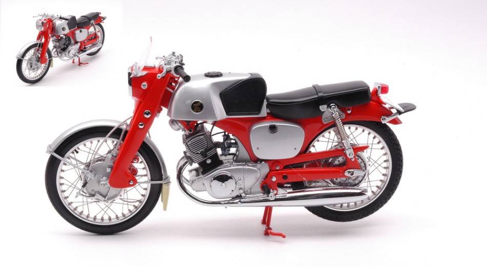 SCALE MODEL COMPATIBLE WITH HONDA CB92 RED 1:10 EBBRO EB10023 DIE CAST