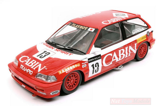 MODELLINO IN SCALA COMPATIBILE CON HONDA CIVIC EF-3 N.13 MACAU GP 1988 K.SHIMIZU 1:18 TRIPLE 9 T9-1800107