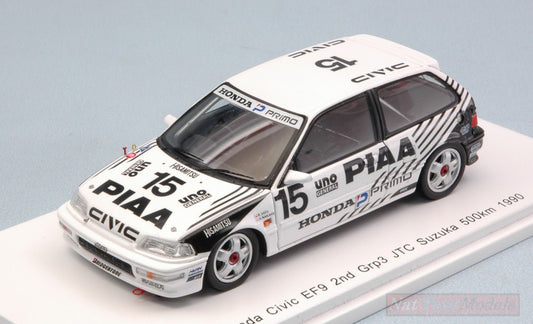 SCALE MODEL COMPATIBLE WITH HONDA CIVIC EF9 N.15 2nd GRP3 JTC SUZUKA 500 KM 1990 NAKAYA-SATO 1:43 SPARK MODEL S5461