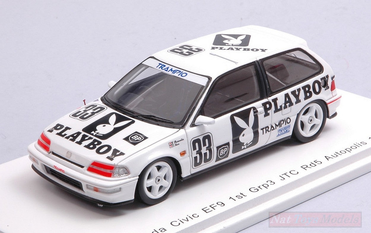 MODELLINO IN SCALA COMPATIBILE CON HONDA CIVIC EF9 N.33 AJTCC AUTOPOLIS 1991 Y.MURAMATSU-T.HARA 1:43 SPARK MODEL S5464