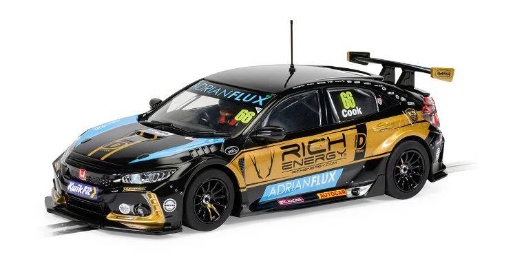 SCALE MODEL COMPATIBLE WITH HONDA CIVIC FK8 TYPE R BTCC 2022 BTC RACING JOSH COOK SLOT 1:32 SCALEXTRIC C4409