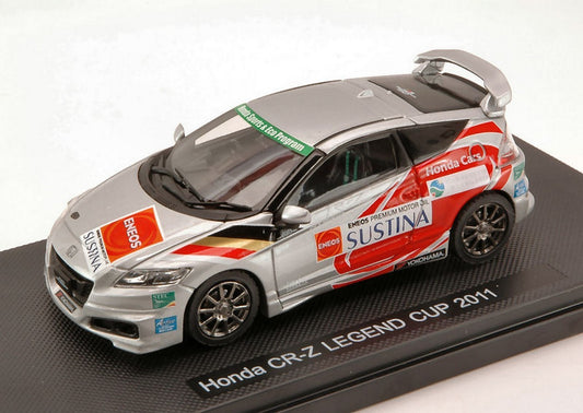 SCALE MODEL COMPATIBLE WITH HONDA CR-Z LEGEND CUP 2011 SILVER (DECALS FOR N.14/17/82) 1:43 EBBRO EB44695