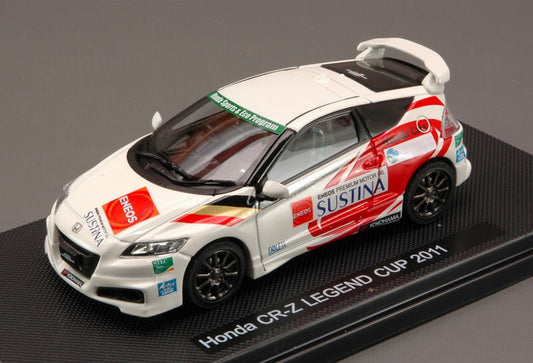 SCALE MODEL COMPATIBLE WITH HONDA CR-Z LEGEND CUP 2011 WHITE (DECALS FOR N.18/20/24/81) 1:43 EBBRO EB44797