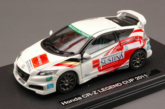 SCALE MODEL COMPATIBLE WITH HONDA CR-Z LEGEND CUP 2011 WHITE (DECALS FOR N.3/15/32/37) 1:43 EBBRO EB44692