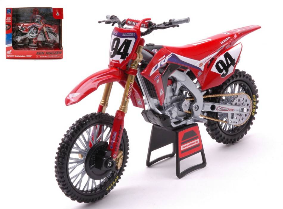 SCALE MODEL COMPATIBLE WITH HONDA CRF450R HRC N.94 KEN ROCZEN 1:12 NEW RAY NY58263