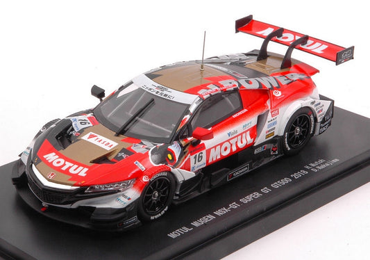 SCALE MODEL COMPATIBLE WITH HONDA MOTUL NSX-GT N.16 SUPER GT500 2018 H.MUTOH-D.NAKAJIMA 1:43 EBBRO EB45627