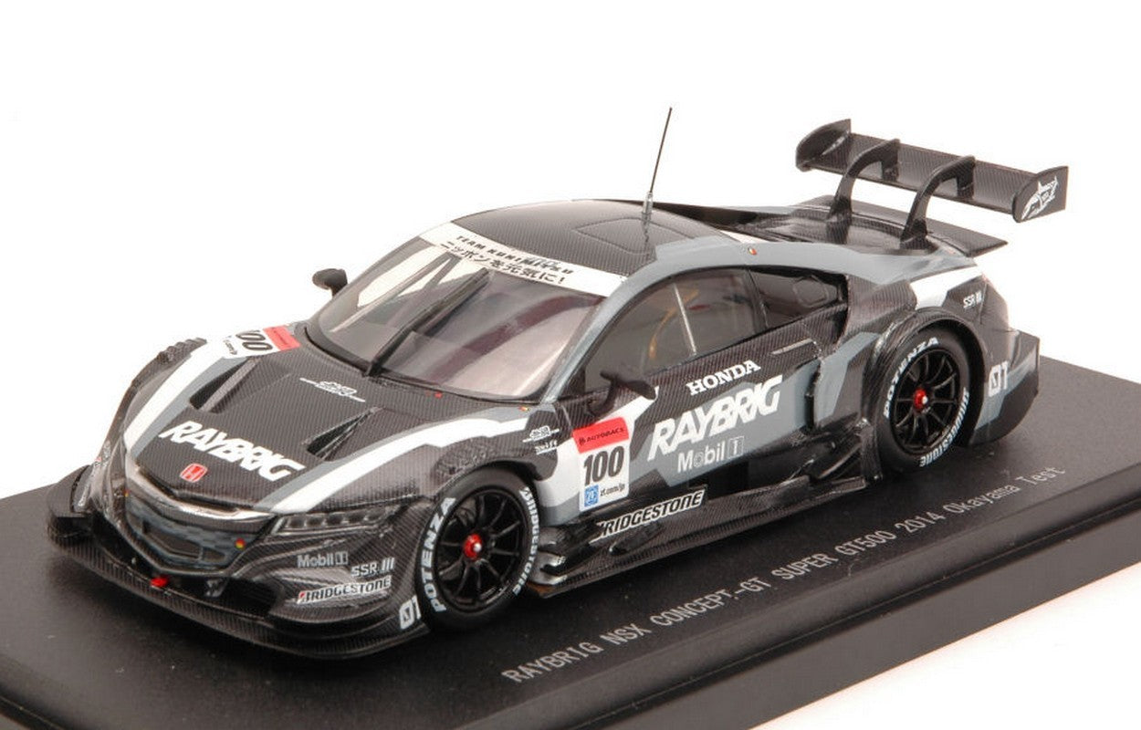 SCALE MODEL COMPATIBLE WITH HONDA NSX CONCEPT-GT N.100 SUPER GT500 OKAYAMA TEST 2014 1:43 EBBRO EB45091