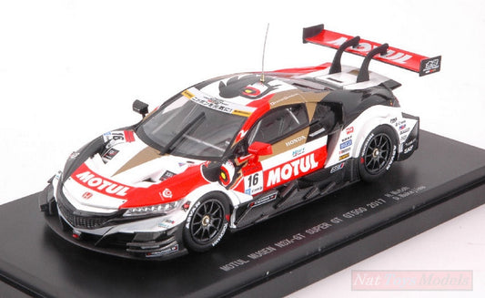 MODELLINO IN SCALA COMPATIBILE CON HONDA NSX-GT N.16 SUPER GT500 2017 H.MUTO-D.NAKAJIMA 1:43 EBBRO EB45514