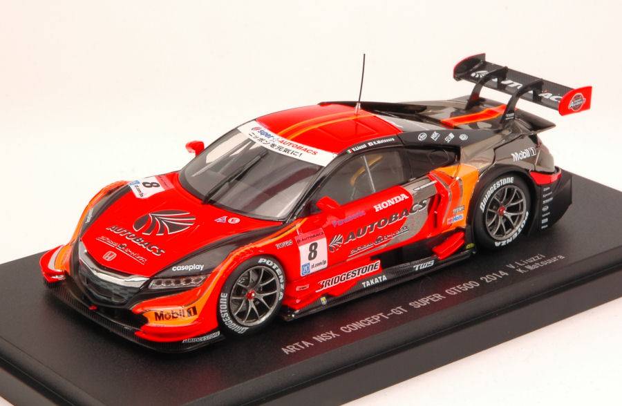 MODELE REDUIT COMPATIBLE AVEC HONDA NSX N.8 16th SUPER GT500 V.LIUZZI-K.MATSUURA 1:43 EBBRO EB45072