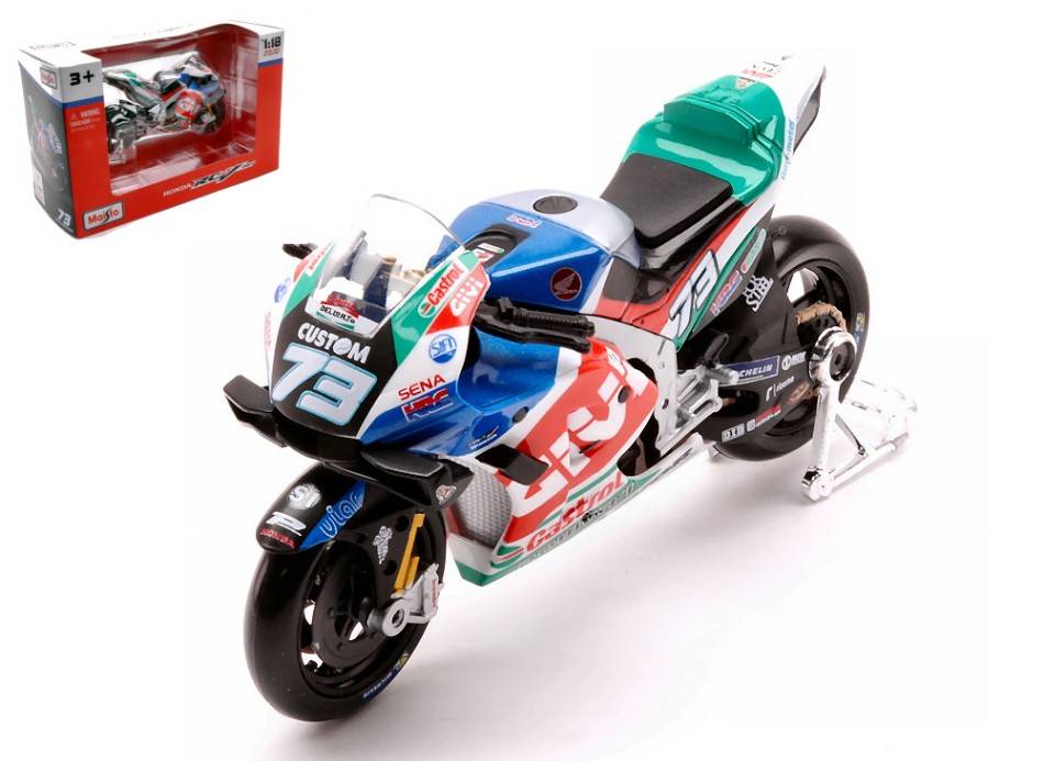 MODELLINO IN SCALA COMPATIBILE CON HONDA RC213V MOTOGP 2021 N.73 ALEX MARQUEZ 1:18 MAISTO MI36377