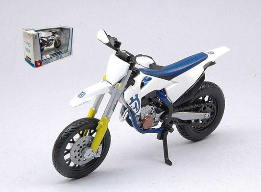 SCALE MODEL COMPATIBLE WITH HUSQVARNA FS 450 SUPERMOTO WHITE 1:18 BURAGO BU51087