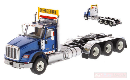 MODELE REDUIT COMPATIBLE AVEC HX620 TRIDEM TRACTOR BLEU 1:50 DIECAST MASTER DM71010