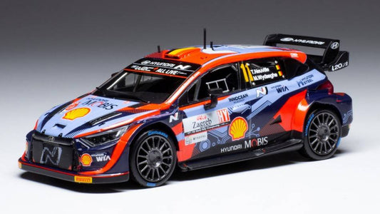 SCALE MODEL COMPATIBLE WITH HYUNDAI i20 N RALLY1 N.11 RALLY CROATIA 2021 NEUVILLE-WYDAEGHE 1:43 IXO MODEL RAM851