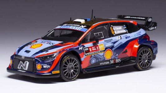 SCALE MODEL COMPATIBLE WITH HYUNDAI i20 N WRC N.8 YPERN RALLY 2022 TANAK/JARVEOJA 1:43 IXO MODEL RAM872