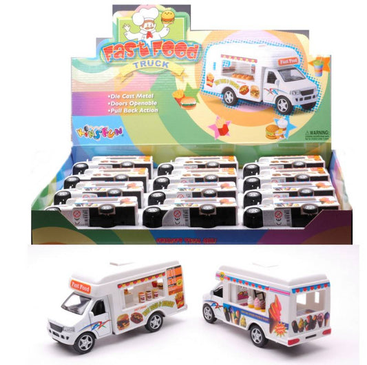 SCALE MODEL COMPATIBLE WITH ICE CREAM/FAST FOOD TRUCK 12.5 cm KINSMART KT445IN