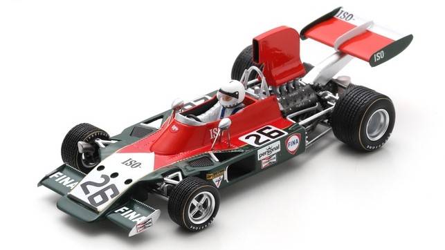 SCALE MODEL COMPATIBLE WITH ISO IR TIM SCHENKEN 1973 N.26 CANADIAN GP 1:43 SPARK MODEL S7576