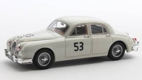 MODELLINO IN SCALA COMPATIBILE CON JAGUAR 3.4 LITRE N.53 2ND SILVERSTONE 1959 TROPHY 1:43 MATRIX SCALE MODELS MXR41001-032