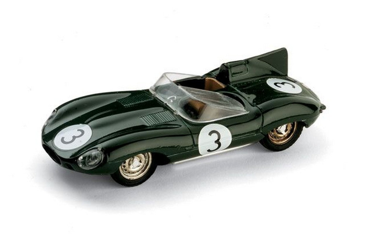 SCALE MODEL COMPATIBLE WITH JAGUAR D TYPE N.3 ACCIDENT LM 1956 J.FAIRMAN-K.WHARTON 1:43 BRUMM BM0150C