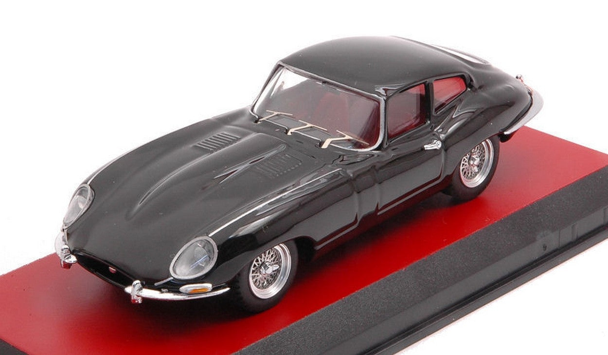 SCALE MODEL COMPATIBLE WITH JAGUAR AND TYPE COUPE' PERSONAL CAR DIABOLIK BLACK 1:43 BEST MODEL BT9801