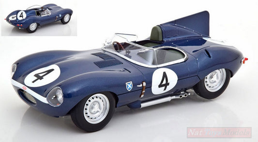 MODELLINO IN SCALA COMPATIBILE CON JAGUAR TYPE D N.4 WINNER LM 1956 R.FLOCKHART-N.SANDERSON 1:18 CMR CLASSIC MODEL REPLICARS CMR