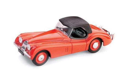 SCALE MODEL COMPATIBLE WITH JAGUAR XK 120 DROP HEAD 1948 RED 1:43 BRUMM BM0102-03