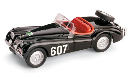 MODELE REDUIT COMPATIBLE AVEC JAGUAR XK 120 SPIDER N.607 RALLYE ALPI 1953 1:43 BRUMM BM0164