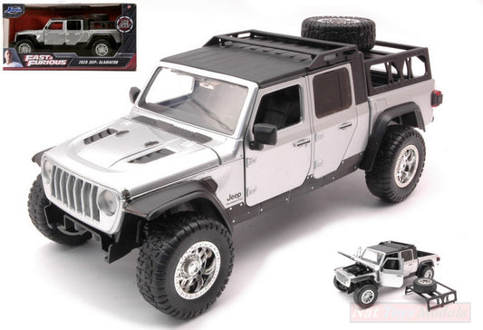 MODELLINO IN SCALA COMPATIBILE CON JEEP GLADIATOR FAST & FURIOUS 9 SILVER 1:24 JADA TOYS JADA31984