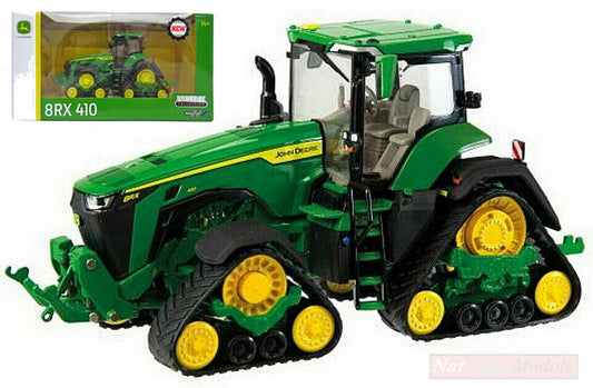 MODELLINO IN SCALA COMPATIBILE CON JOHN DEERE 8RX 410 CINGOLI TRIANGOLARI 1:32 BRITAINS LC43249