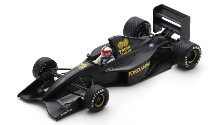 SCALE MODEL COMPATIBLE WITH JORDAN 191 JOHN WATSON TEST SILVERSTONE 1990 1:43 SPARK MODEL S8076