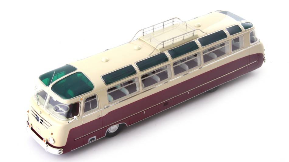 SCALE MODEL COMPATIBLE WITH KRAUS MAFFEI KML 110 1959 RED/IVORY 1:43 AUTOCULT ATC10010