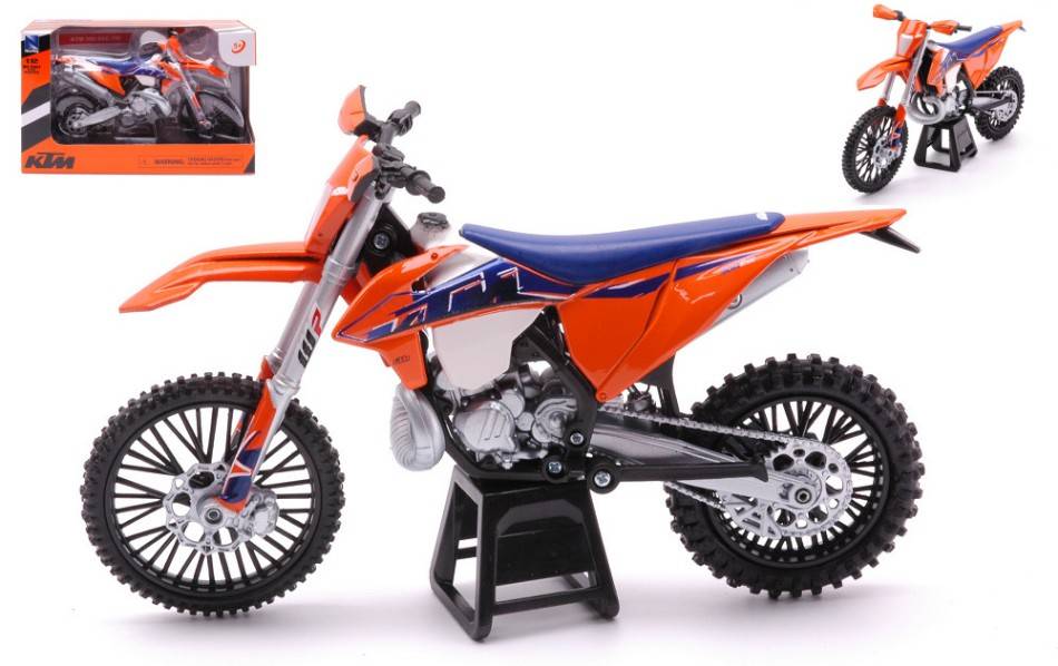 SCALE MODEL COMPATIBLE WITH KTM 300 EXC-TPI ENDURO BIKE 1:12 NEW RAY NY58373