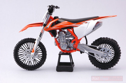 SCALE MODEL COMPATIBLE WITH KTM 450 SX-F 2018 1:10 NEW RAY NY57943