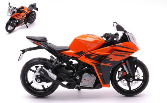 SCALE MODEL COMPATIBLE WITH KTM RC 390 ORANGE 1:12 MAISTO MI22907 MODEL