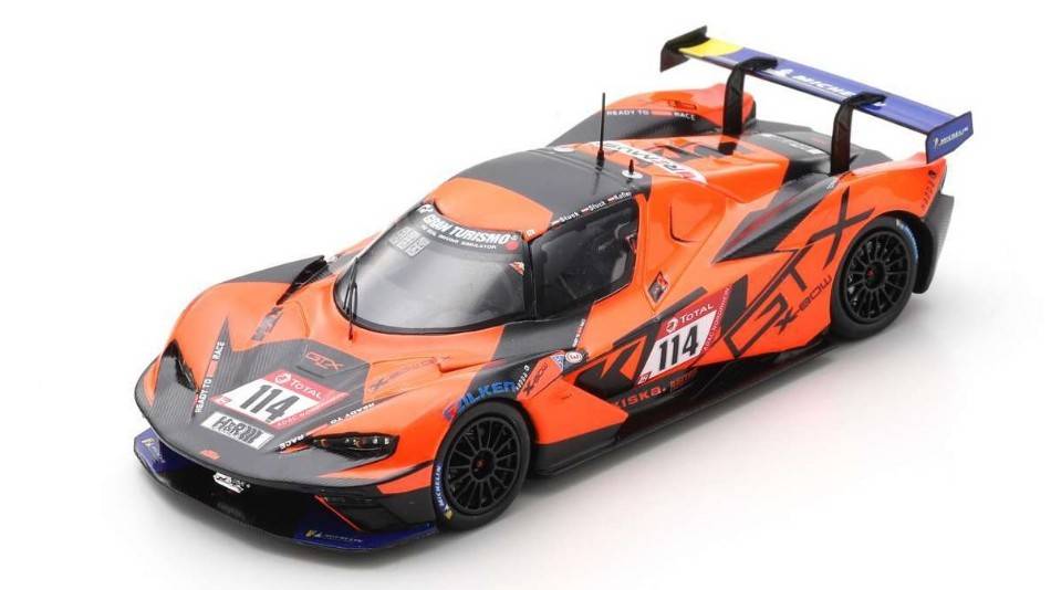 MODÈLE RÉDUIT COMPATIBLE AVEC KTM X-BOW GTX N.114 WINNER CUP-X 24 H NURBURGRING 2021 KOFLER-J.STUCK-F. MODÈLE ÉTINCELLE SG764