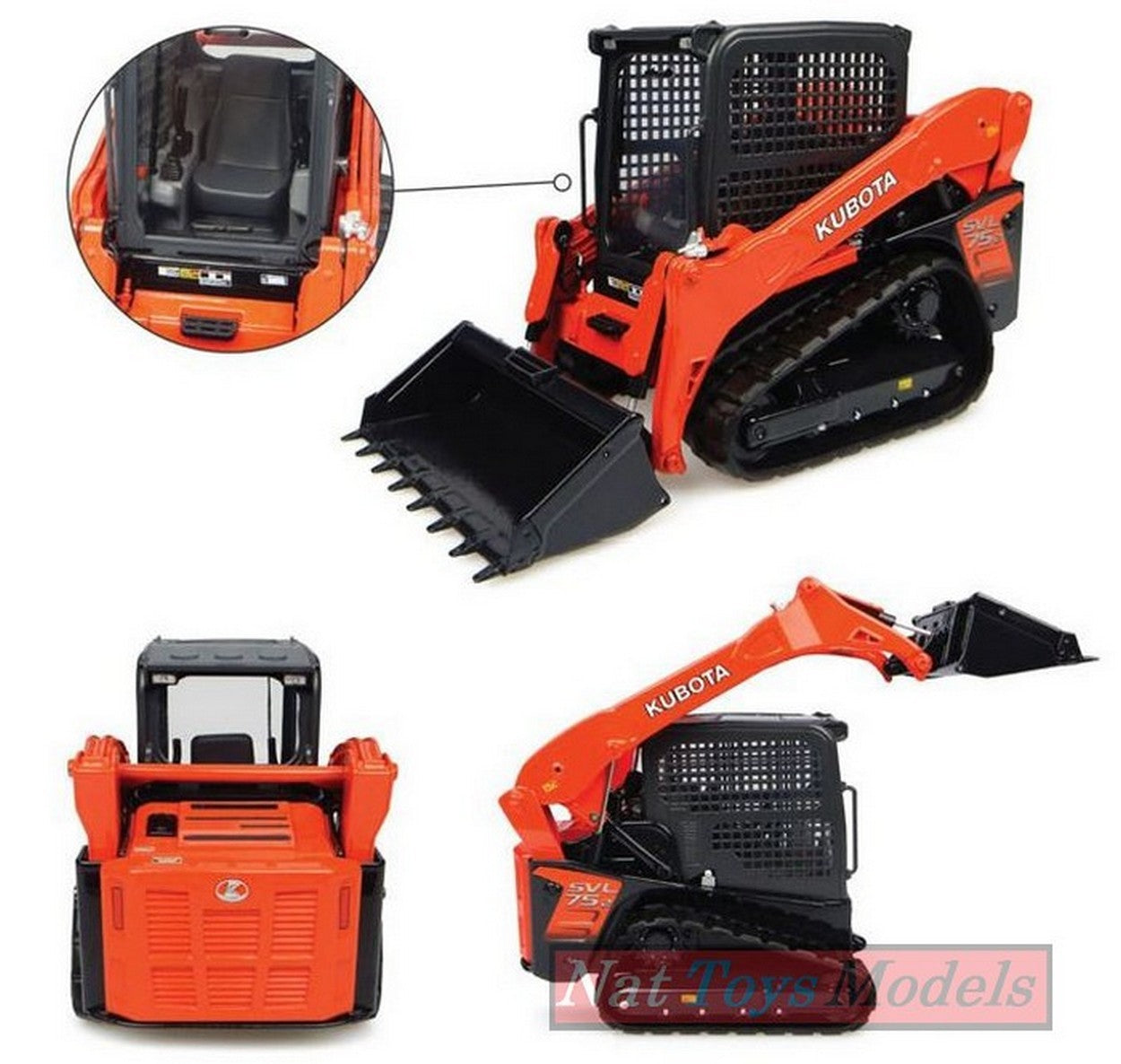 MODELLINO IN SCALA COMPATIBILE CON KUBOTA SVL 75-2 1:24 UNIVERSAL UH8103