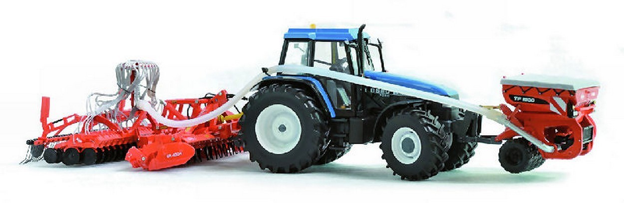 SCALE MODEL COMPATIBLE WITH KUHN BTF 4000 + HR4004 + TF1500 1:32 ITEM WITHOUT TRACTOR REPLICAGRI REPLI076