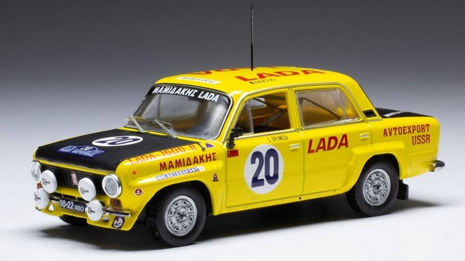 SCALE MODEL COMPATIBLE WITH LADA 1600 N.20 RALLY ACROPOLIS 1978
 BRUNDZA/GIRDAUSKAS 1:43 IXO MODEL RAC411